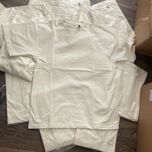 Designer luxury blank crème t shirts